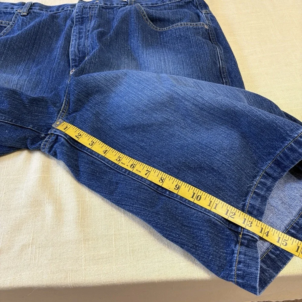 Phat Farm Jean Shorts Size 40 Hip Hop Baggy Cargo Denim Jorts Deadstock 90s Y2K